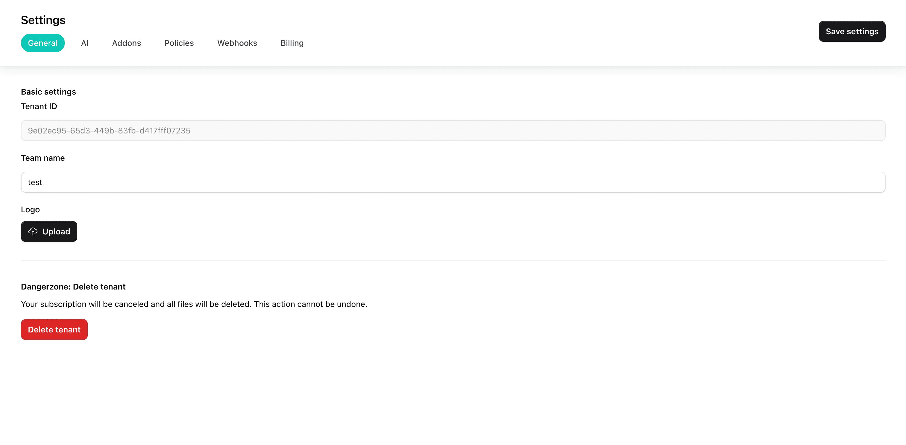 Overview fairu settings